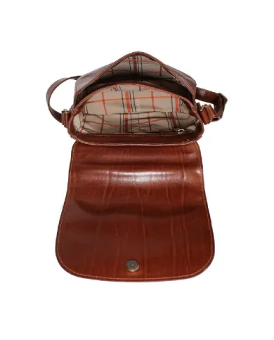 CHIARUGI Borsa bandoliera cuoio Marrone