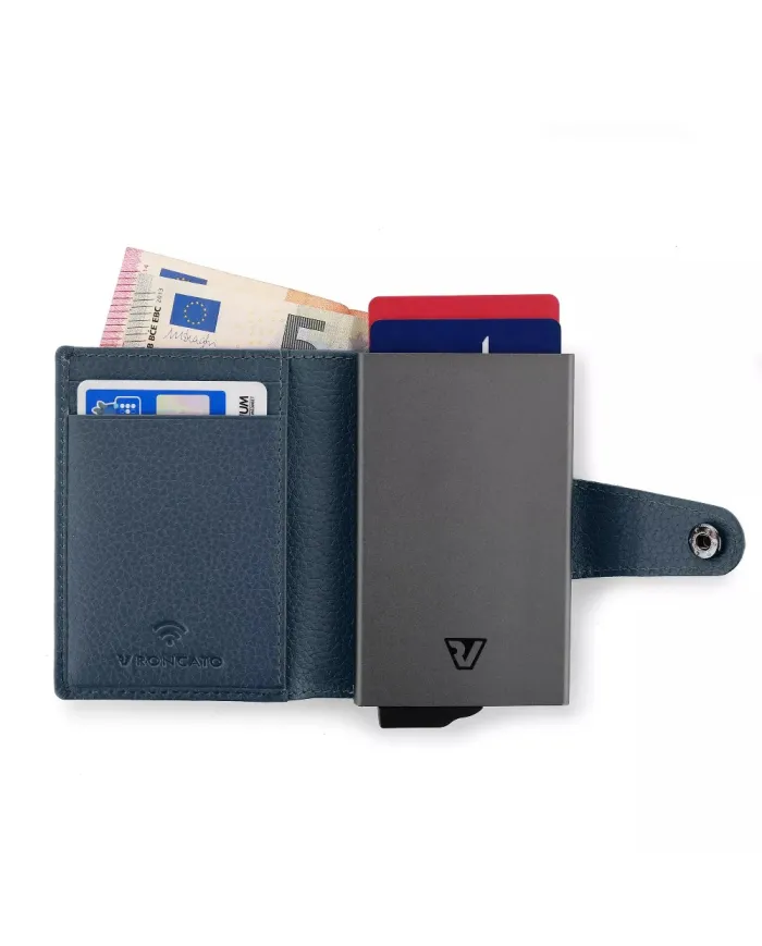 Roncato Compact wallet con tasca monete Iron 4.0 Blu