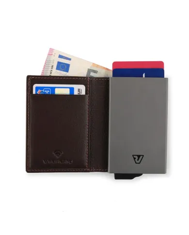 Roncato Porta carte di credito con tasca banconote Iron 4.0 Testa moro