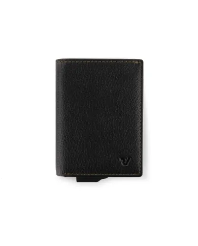 Roncato Porta carte di credito con tasca banconote Iron 4.0 Nero