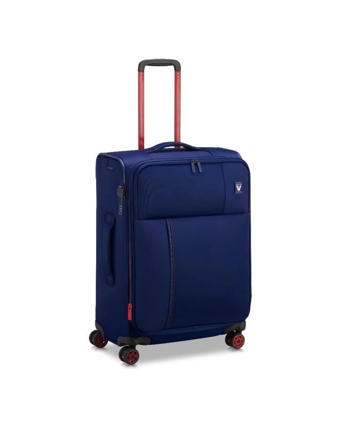 Roncato Trolley medio 4 ruote Move Blu/Rosso