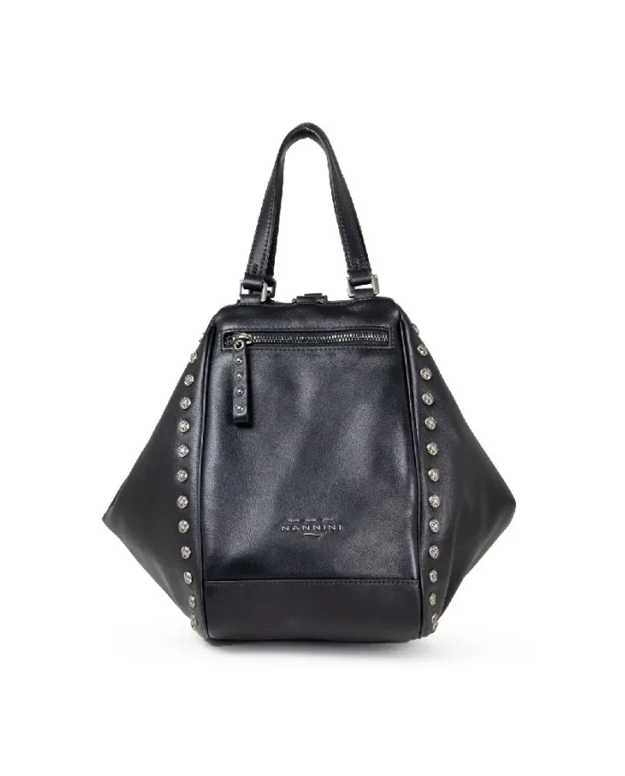 Nannini Borsa pelle vintage borchie Irma Nero Nannini Borsa pelle vintage borchie Irma Nero