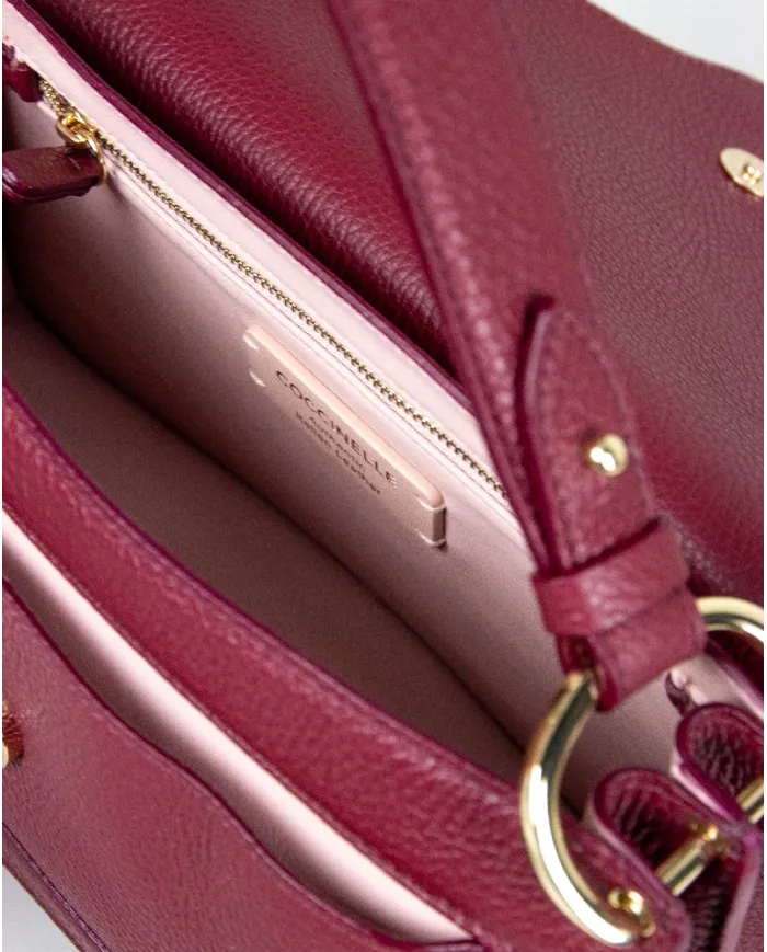 Coccinelle Borsa pelle martellata C-me medium Bordeaux Coccinelle Borsa pelle martellata C-me medium Bordeaux