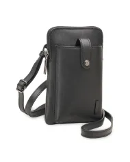 Roncato Borsello uomo pelle Detroit Nero