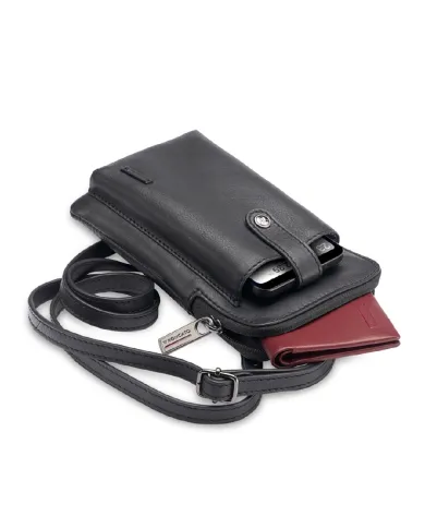 Roncato Borsello uomo pelle Detroit Nero