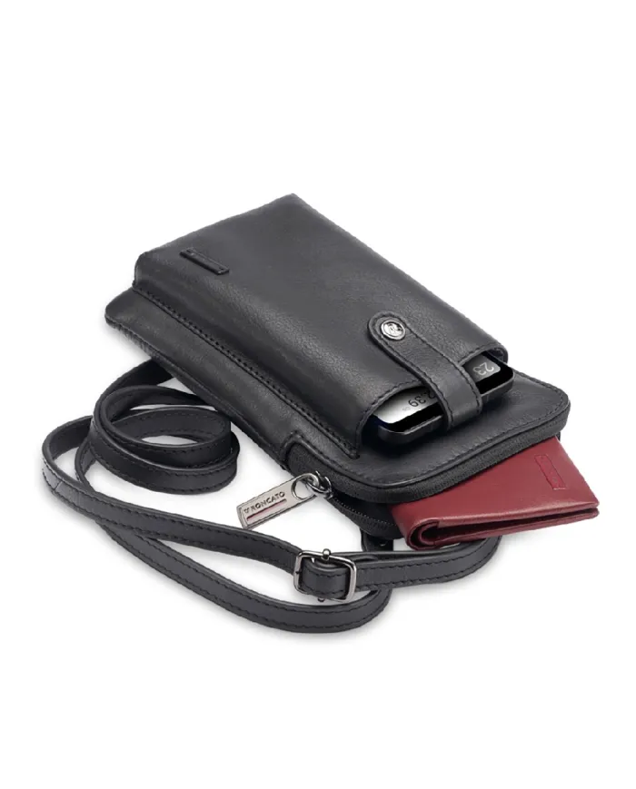 Roncato Borsello uomo pelle Detroit Nero