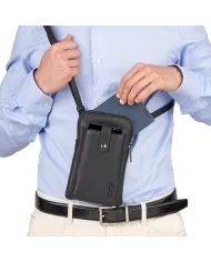 Roncato Borsello uomo pelle Detroit Nero