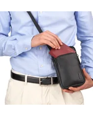 Roncato Borsello uomo pelle Detroit Nero