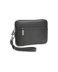 Roncato Pochette in pelle Detroit Nero