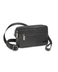 Roncato Pochette uomo in pelle Detroit Nero