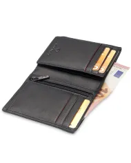 Roncato Portafoglio piccolo in pelle Detroit Nero