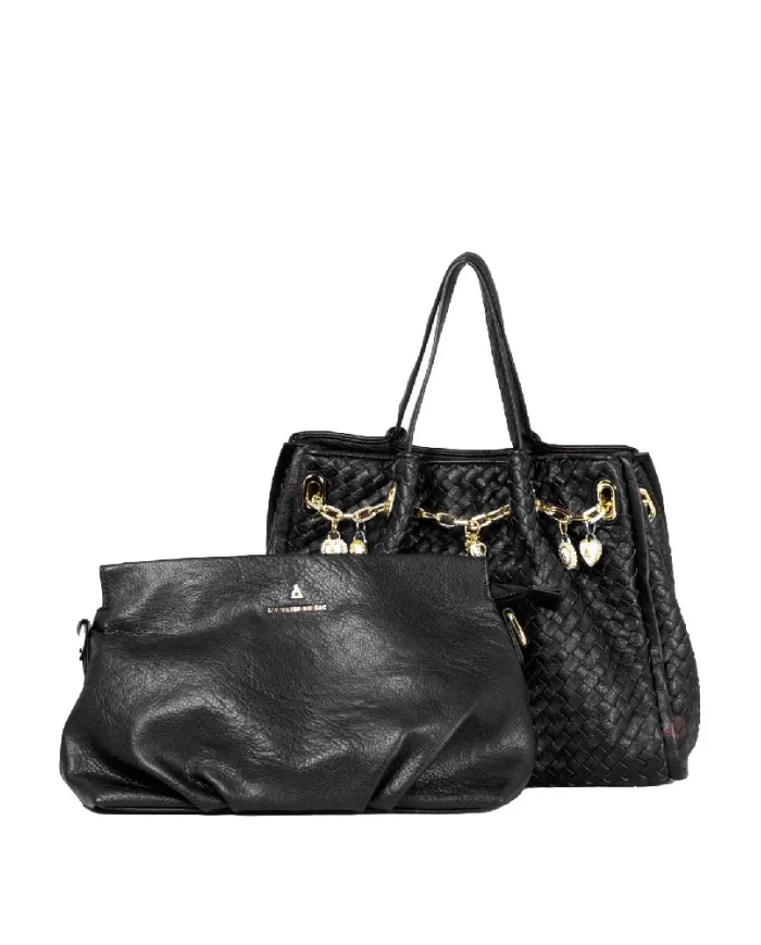 Atelier du Sac Borsa grande Meryl Bijoux Nero