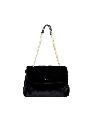 Atelier du Sac Borsa eco pelliccia Grace St. Moritz Nero