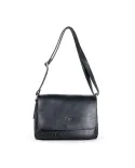 Caleidos Borsa bandoliera in pelle Nero