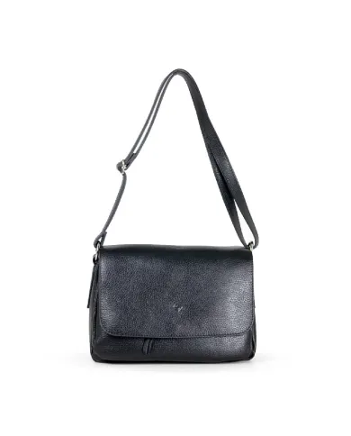 Caleidos Borsa bandoliera in pelle Nero