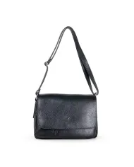 Caleidos Borsa bandoliera in pelle Nero