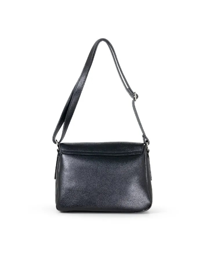 Caleidos Borsa bandoliera in pelle Nero