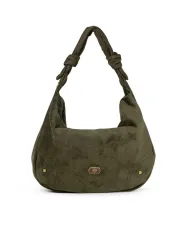 Caleidos Borsa grande tessuto scamosciato Verde