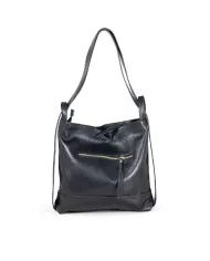 Caleidos Borsa zaino in pelle Nero