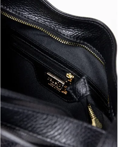 Caleidos Borsa zaino in pelle Nero