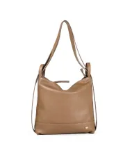 Caleidos Borsa zaino in pelle Marrone