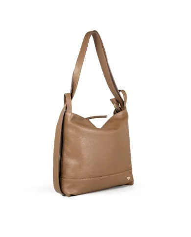 Caleidos Borsa zaino in pelle Marrone