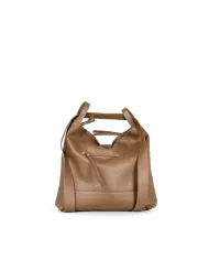 Caleidos Borsa zaino in pelle Marrone
