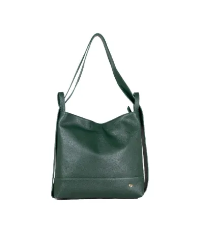 Caleidos Borsa zaino in pelle Verde