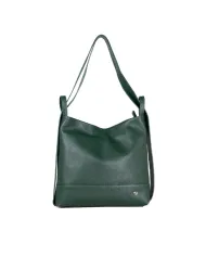Caleidos Borsa zaino in pelle Verde