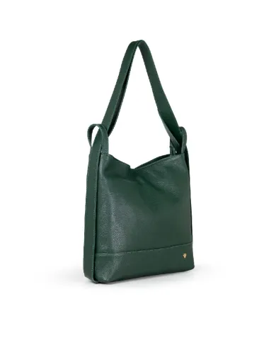 Caleidos Borsa zaino in pelle Verde