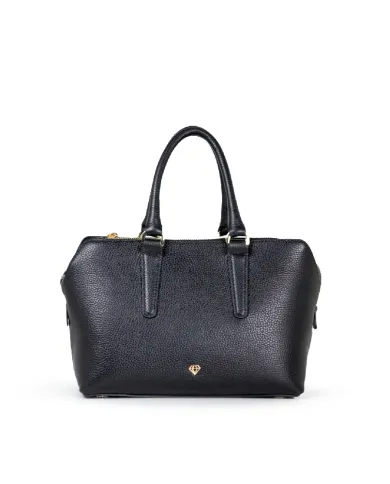 Caleidos Borsa a mano piccola in pelle Nero