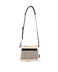 FRI-YAY Pochette in tessuto Erminia pocket Beige/Nero
