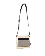 FRI-YAY Pochette in tessuto Erminia pocket Beige/Nero