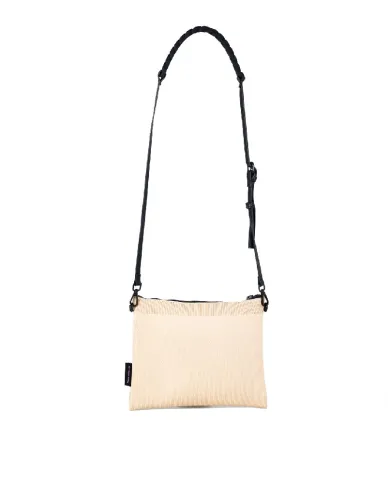 FRI-YAY Pochette in tessuto Erminia pocket Beige/Nero
