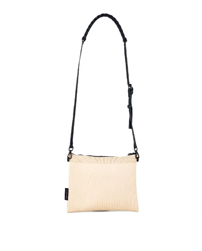 FRI-YAY Pochette in tessuto Erminia pocket Beige/Nero