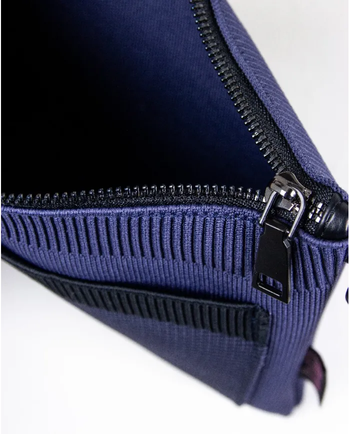 FRI-YAY Pochette in tessuto Erminia pocket Blu/Nero