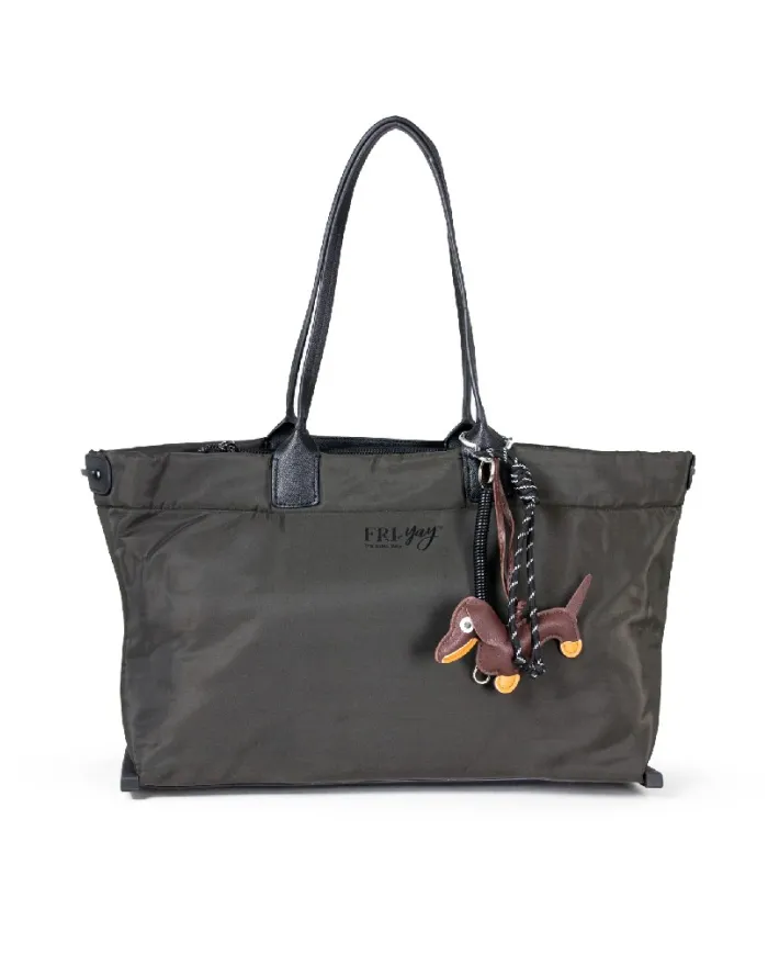 FRI-YAY Borsa grande tessuto Alessia Testa moro