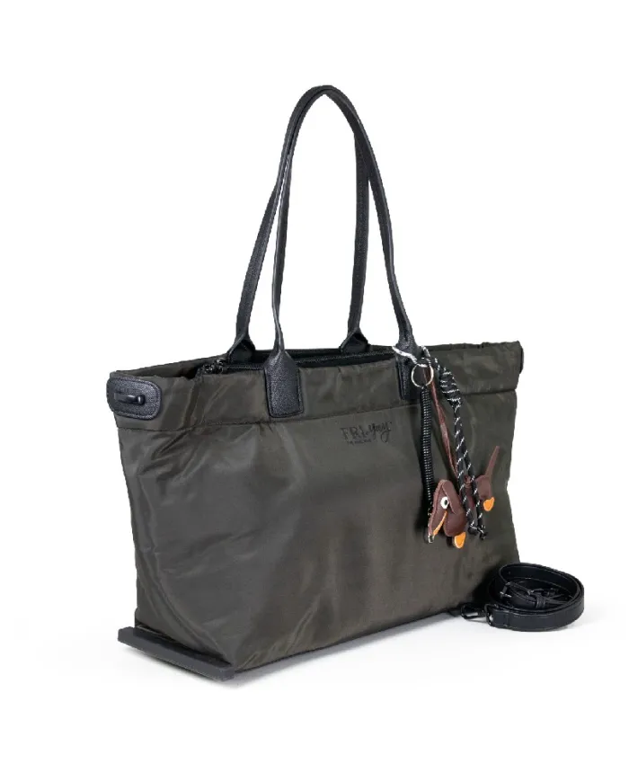 FRI-YAY Borsa grande tessuto Alessia Testa moro