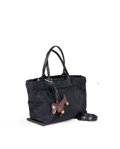 FRI-YAY Borsa mano tessuto Marta Nero