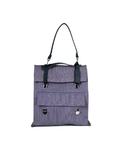 FRI-YAY Borsa zaino in tessuto Igor Blu/Marrone