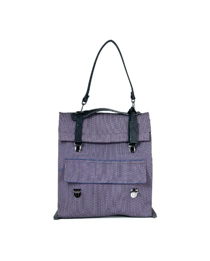 FRI-YAY Borsa zaino in tessuto Igor Blu/Marrone