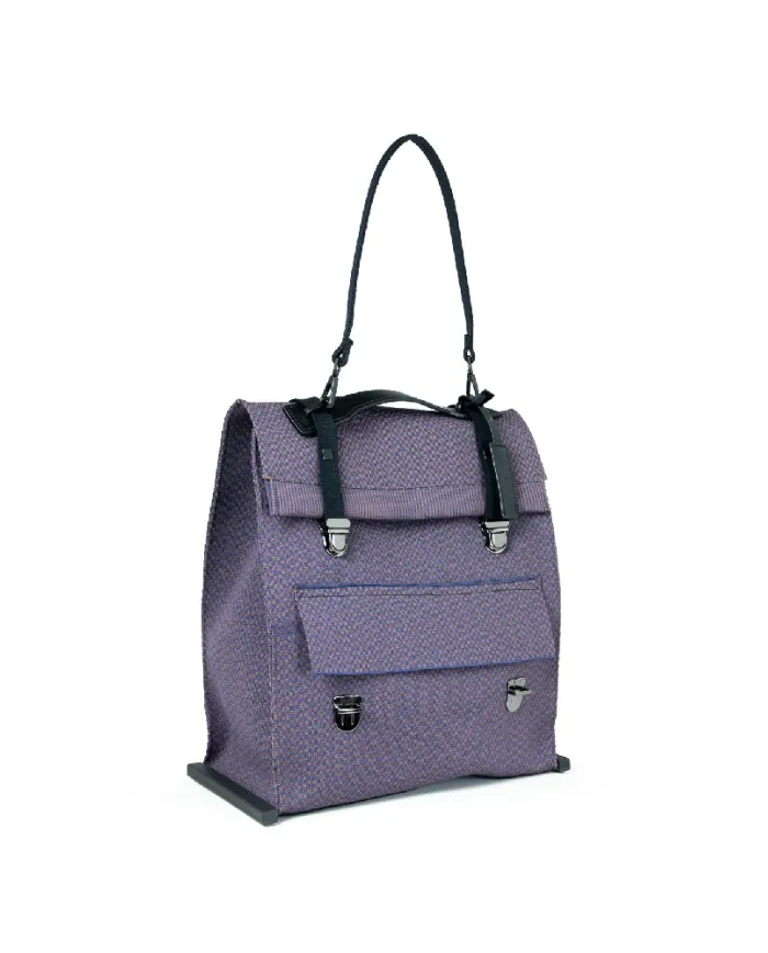 FRI-YAY Borsa zaino in tessuto Igor Blu/Marrone