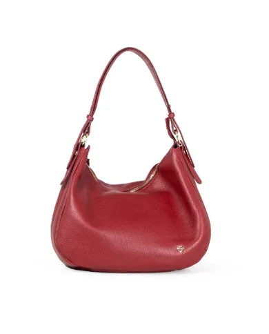 Caleidos Borsa grande in pelle Bordeaux