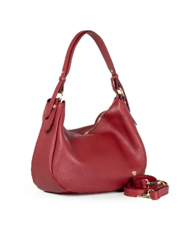 Caleidos Borsa grande in pelle Bordeaux