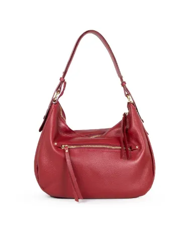 Caleidos Borsa grande in pelle Bordeaux