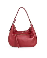 Caleidos Borsa grande in pelle Bordeaux