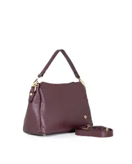 Caleidos Borsa piccola in pelle Bordeaux