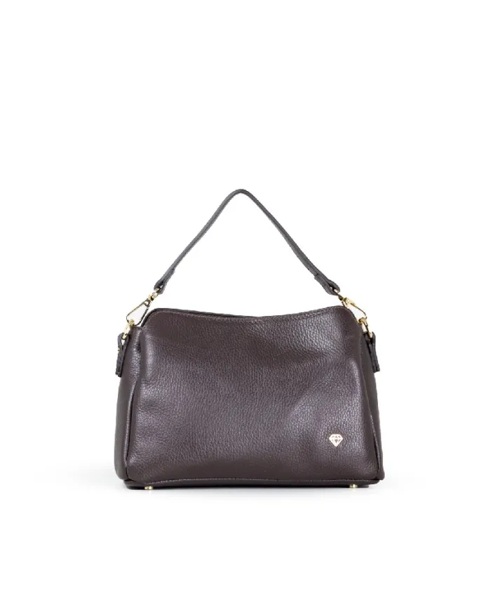 Caleidos Borsa piccola in pelle Testa moro