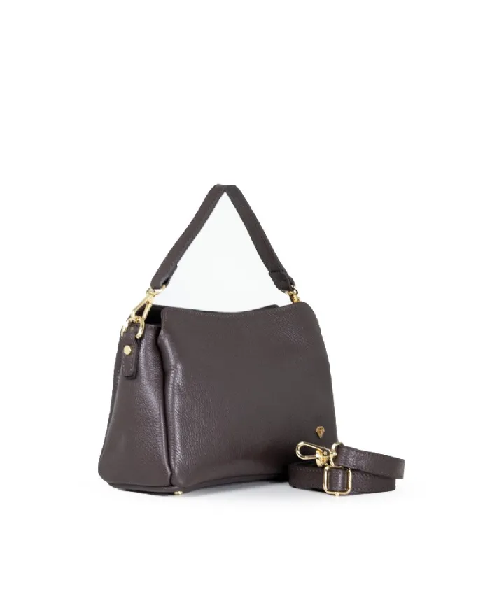 Caleidos Borsa piccola in pelle Testa moro