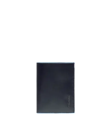 Piquadro Portafoglio verticale uomo, Blue Square